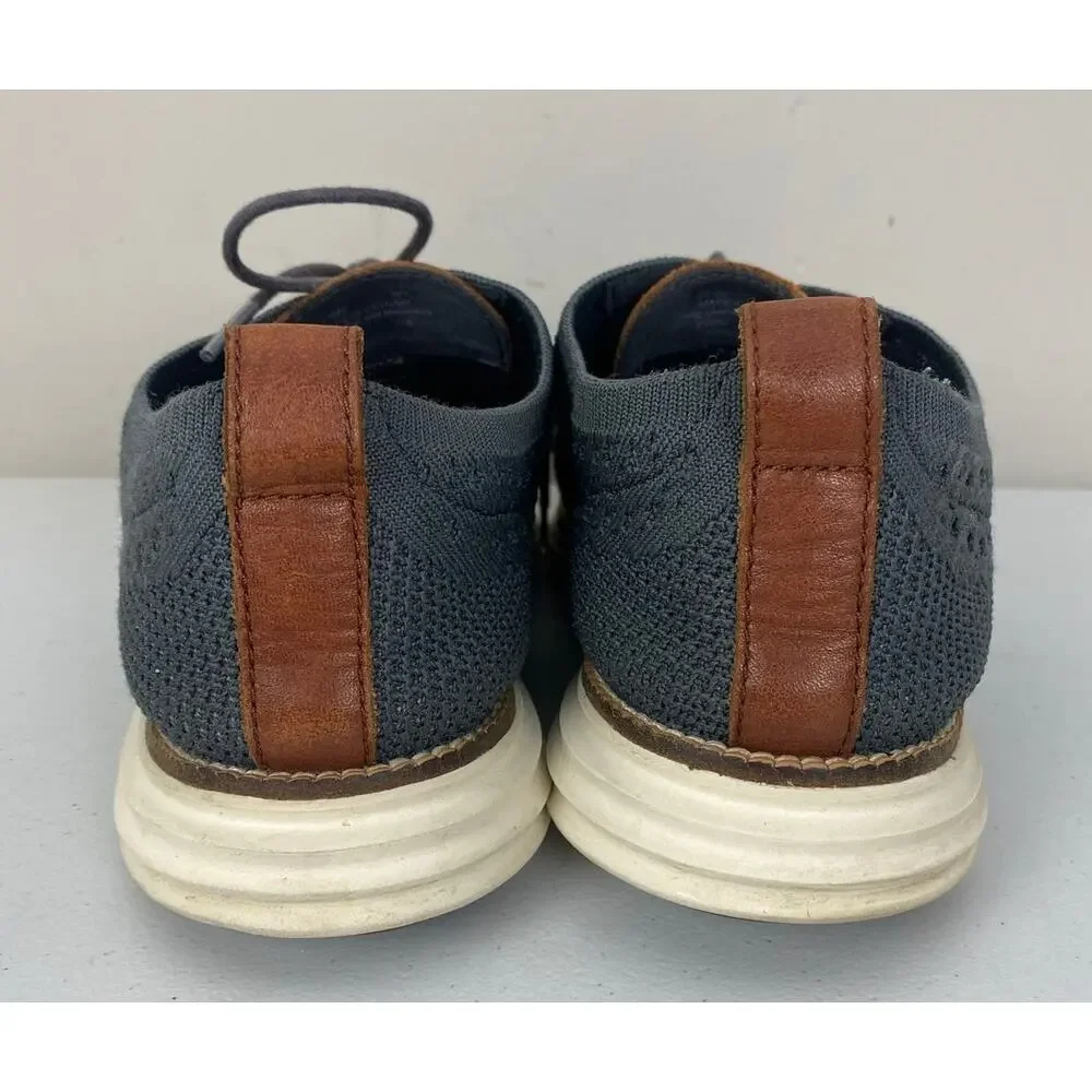 Men Cole Haan Original Grand Wingtip Oxford casual knit dress shoes, 9M